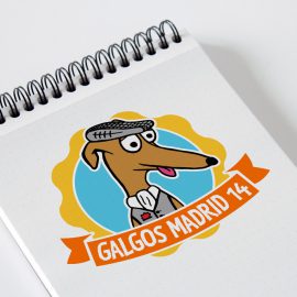 Logotipo Asociación Galgos Madrid 14