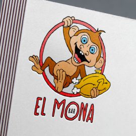 Logotipo Bar Asador de Pollos «El Mona»