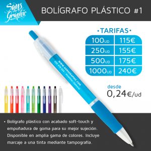 Bolígrafo plástico #1
